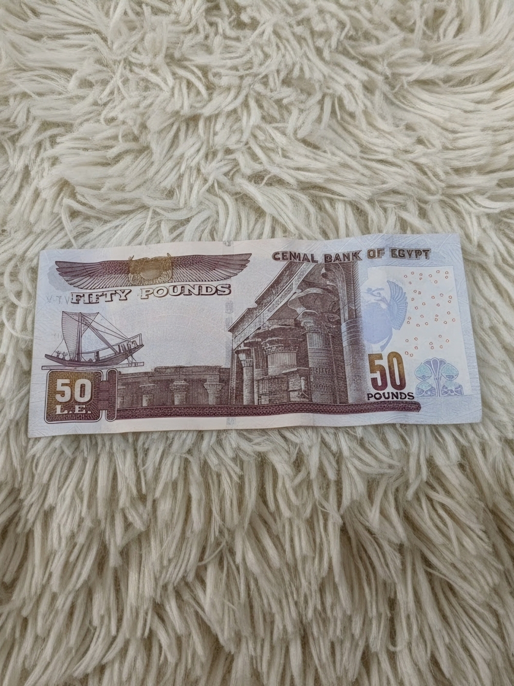Egyptian 50 Pounds Banknote